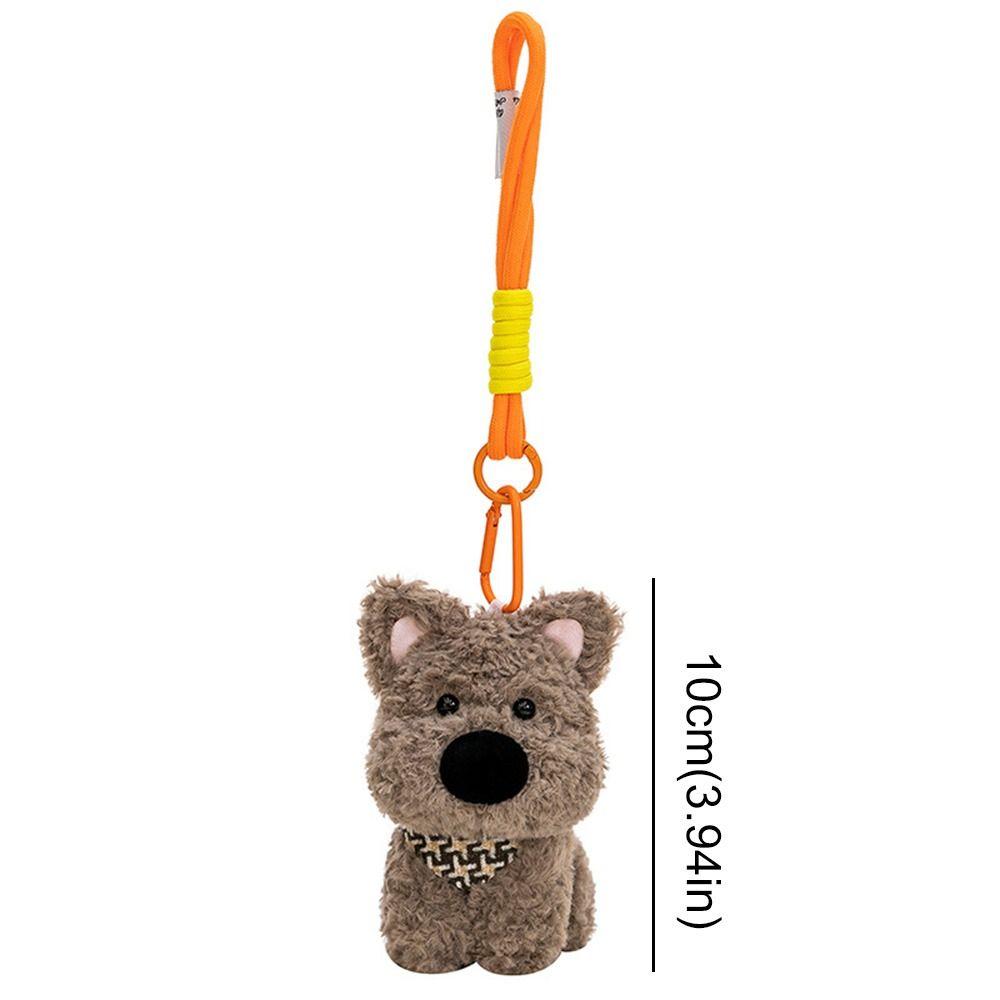 Anti-lost West Highland Doll Plush Hanging Pendant Creative West Highland Bag Pendant  Gift