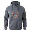 Long Sleeve Teens Autumn Gray Black Hooded Sweatshirt Hoodie Sportswear
