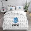 Модный Игровой Комплект Постельного Белья Godot Robot V2 Односпальный Полуторный Полный Евро Кровать Комплект Постельного Белья Детская Спальня Комплекты Пододеяльников Комплект Простыней
