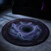 Коврик с 3D-иллюзией на Хэллоуин, Круглый ковер с стеганым видом, Жуткая глубокая яма, Нескользящий ковер для прихожей, Нескользящий коврик для