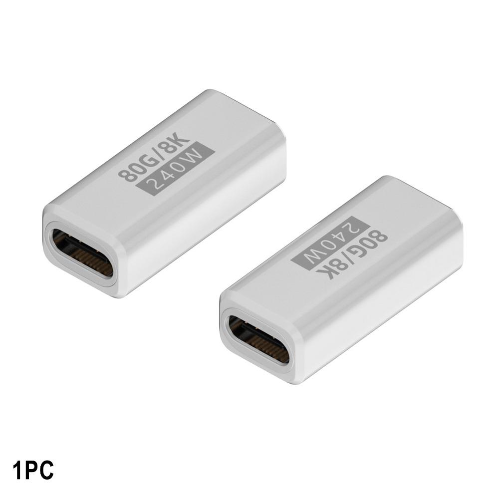 240 Вт Type-C Конвертер 80 Гбит/с 8K 60 Гц USB4 Адаптер Передача Данных Штекер на Розетку USB-C Удлинительный Разъем Мобильный Телефон
