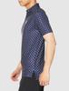 FootJoy Modern Classic Engineered Print Short Sleeve Shirt, Navy, Men's XL (80438-XL)