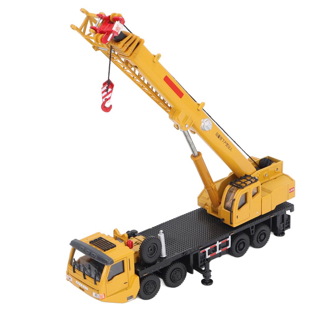 1/50 Scale Crane Truck Toy Fine Details Mobile Crane Truck Construction Vehicles Toys for Kids