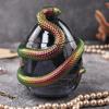 Yousheng 1 Set Snake Egg Jar Silicone Mold Clay Gypsum Cement Epoxy Resin Casting Mold DIY Crafts Snake Egg Shape Storage Box Ornament Making Mould