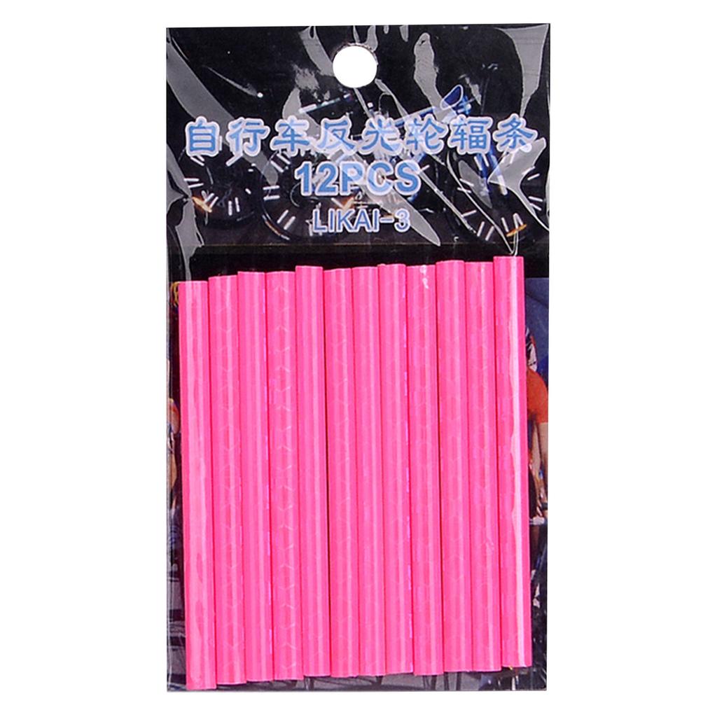 12 шт., велосипедное колесо, спицы, отражатель, светоотражающее крепление, зажим для трубки, велосипедные полоски