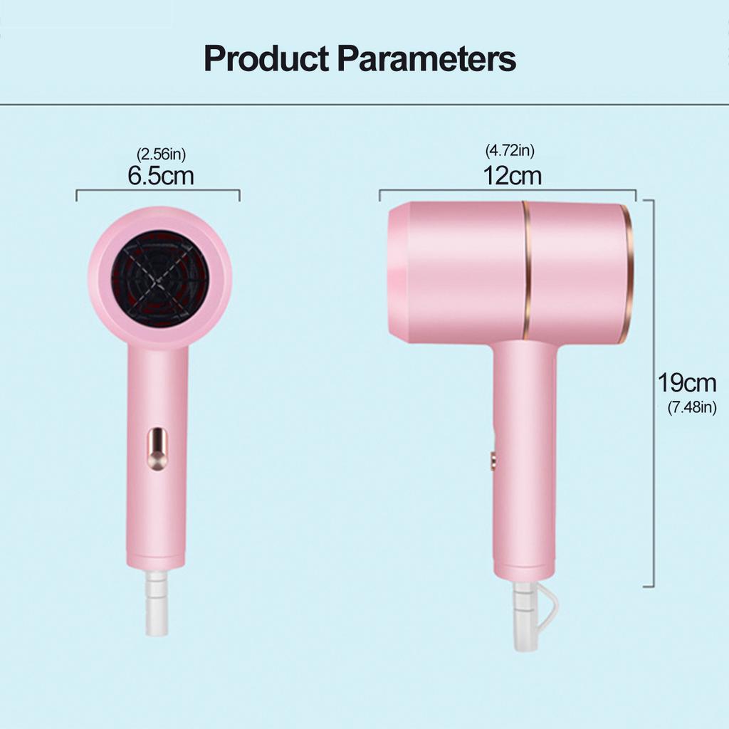 Профессиональный салонный фен мощностью 1600 Вт с функцией 2 в 1 с горячим воздухом, фен с отрицательной ионизацией, фен с сильным потоком воздуха