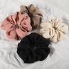 Fashion Winter Fabric Large Hair Scrunchies Elastic Hair Bands Women Girls Ponytail Holder Hair Ties Hair Accessories New