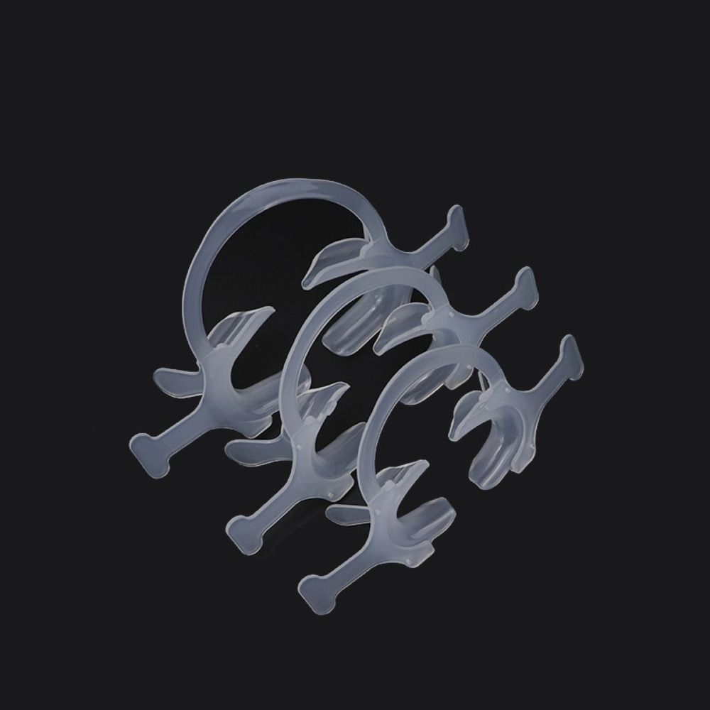 Orthodontic Cheek Lip Retractor with Handle Transparent C Type Mouth Opener   Dental Tool