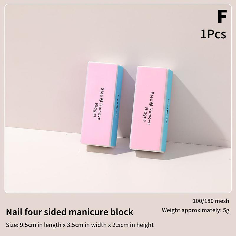 1 шт. смешанная губка для ухода за ногтями, наждачная бумага, пилочка для ногтей, двухсторонние полоски, пилочки для маникюра и дизайна ногтей, прочная мойка