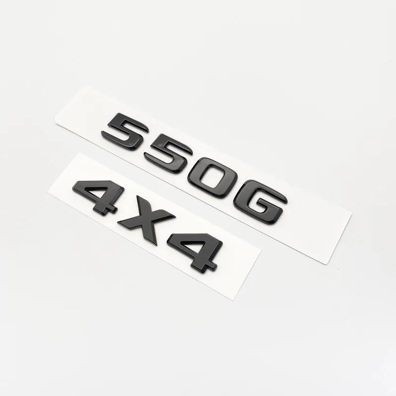 Glossy Black Letters 550G 4X4 850 550 D35 B40 D6S B63 Emblem for Mercedes Benz Brabus G Car Fender Trunk Rear W464 Logo Sticker EB2