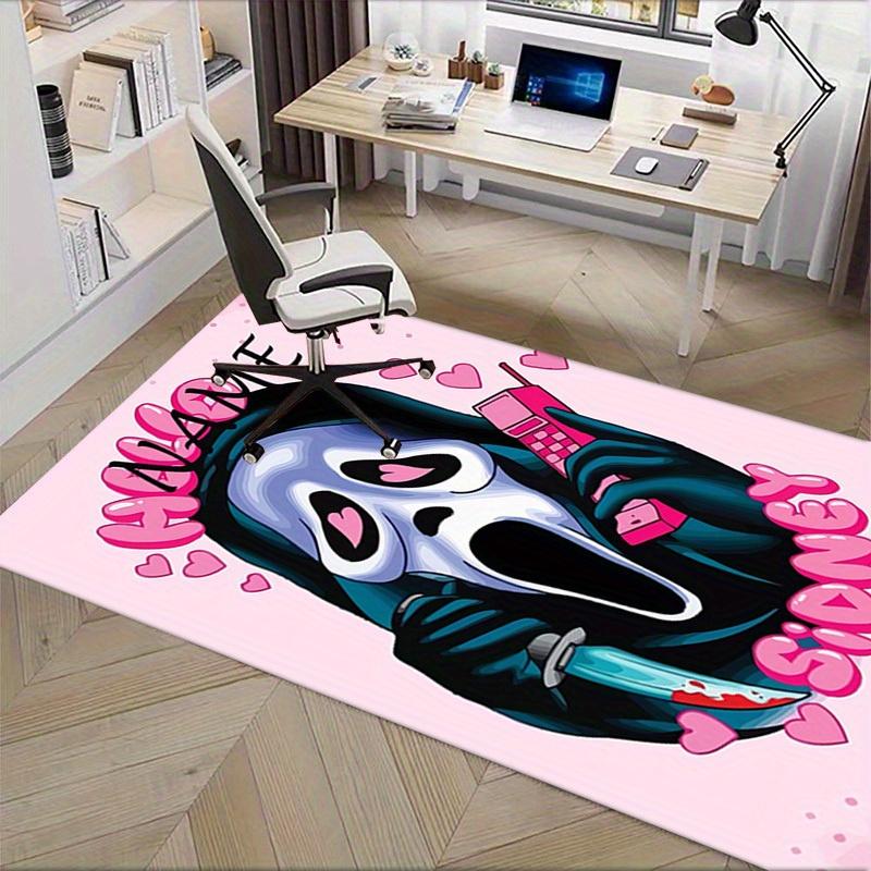 Ghost Face Office Carpet Soft Polyester Entrance Carpet Washable Non slip Machine Washable Indoor Ca