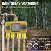 Таймер для дождевателя для крана 3/4-1/2 дюйма, водонепроницаемость IPX5, ЖК-дисплей, автоматическая система управления поливом для газона, двора, сада