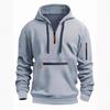 Men's Waterproof Multi-Pocket Zipper Hoodie for Autumn & Winter