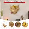Cow Decor Head Figurine Collectible Wall Art Ornament for Home Garden Farmhouse Outdoor Living