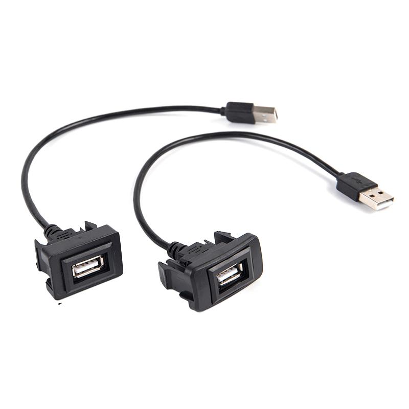 Приборная панель автомобиля с утопленным креплением USB 2.0 портовая панель удлинительный кабель-адаптер для Vigo Rav4
