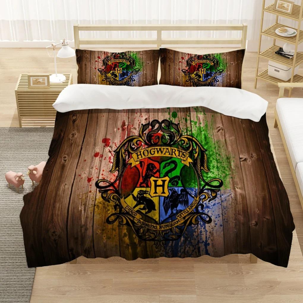 Map Academy Icon Magic Harry Potter Duvet Cover Set Comfortable and Warm Bedding Set for Decorating Your Bedroom and Best Gifts