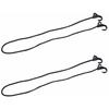 Carry Cord with Hook 120cm Set of 2 Black UZ-13159