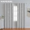 1PC 80% Blackout Fashionable and Minimalist Curtains with Silver and Marble Texture for Living Room Bedroom Balcony Window Home Decor