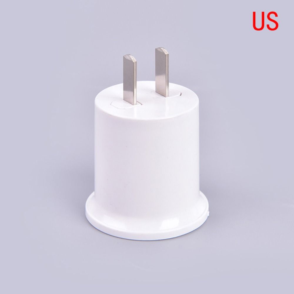 White Converter EU/US Plug Bulb Lamp Lamp Holder E27 Lamp Base Light Socket