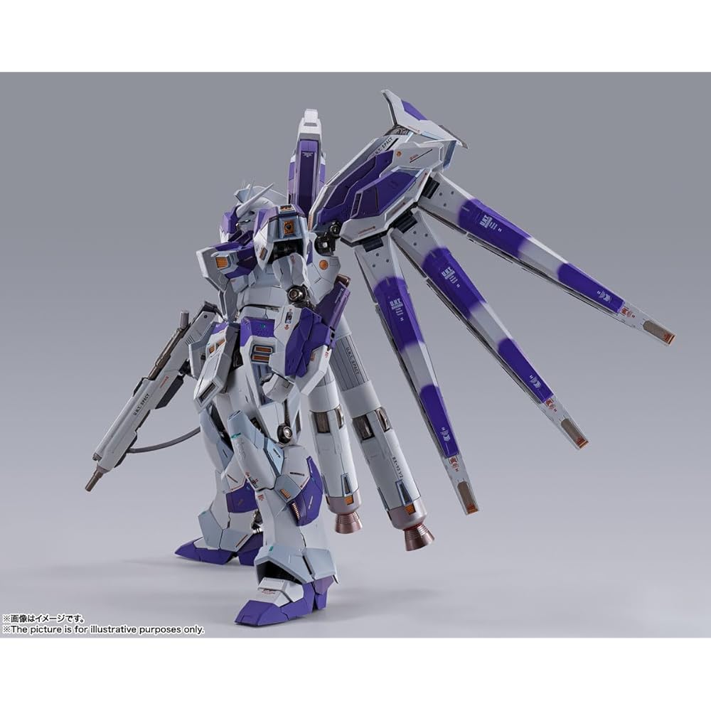 TAMASHII NATIONS Metal Build Мобильный доспех Гандам Hi-Nu Гандам Фигурка 205 мм ABS ПВХ Литой металл Окрашенная Фигурка действия