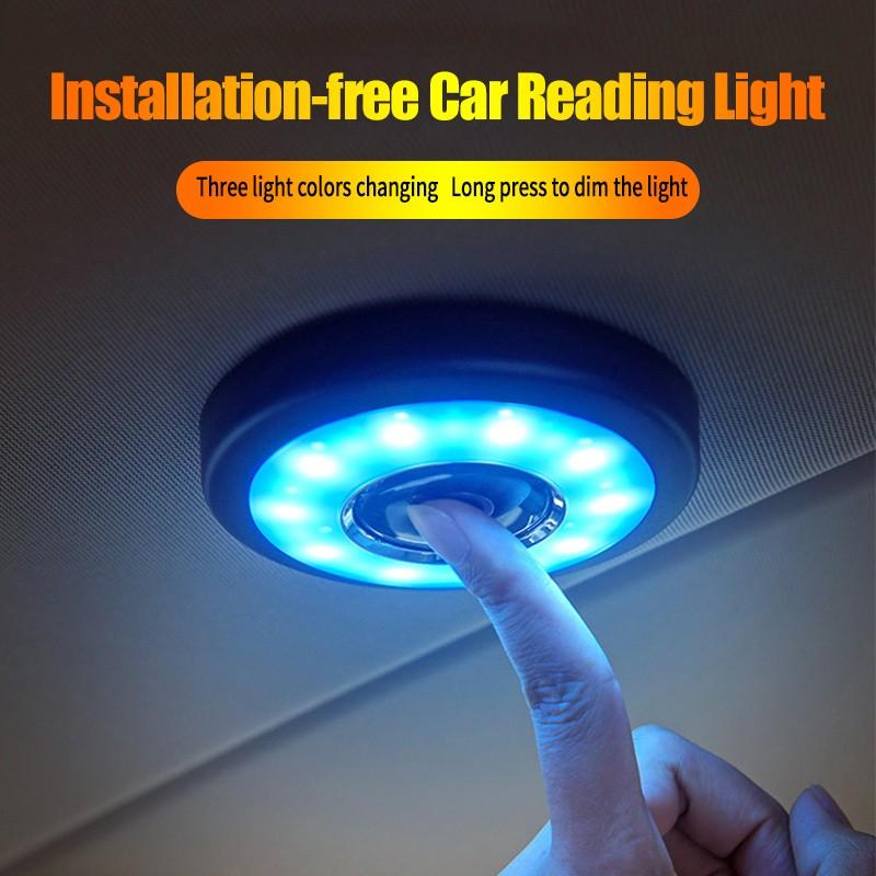 1 шт., сверхяркий светильник для салона автомобиля, орнамент с сенсорным затемнением, светодиодный светильник для чтения в автомобиле, освещение салона автомобиля, задний ряд, потолочный светильник автомобиля, внутренняя лампа