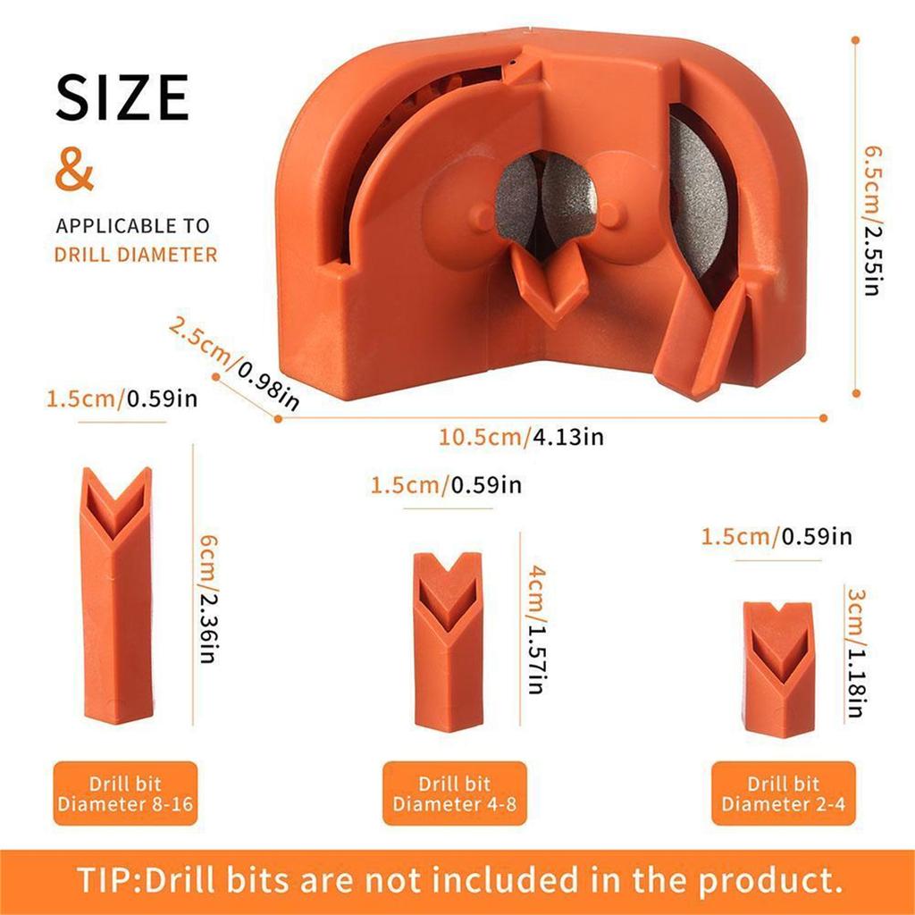 Multipurpose Electric Drill Bit Grinding Sharpener, Portable Impact Drill Milling Cutter Grinder With Diamond Grinding Wheel