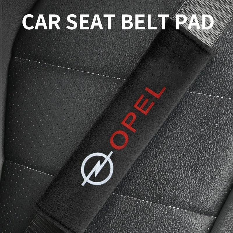 mksh9 1/2PCS Car Logo Seat Belt Shoulder Pad Protector Pad For Opel astra h astra j g corsa insignia zafira b vectra c corsa d vivaro