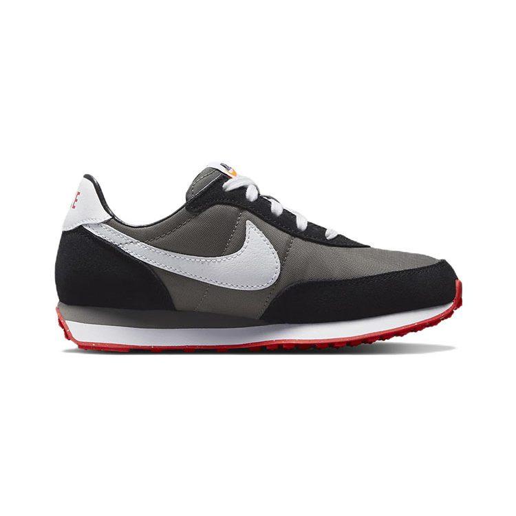 Nike Кроссовки Waffle Trainer 2 Устойчивые к истиранию Низкие Спортивные Повседневные Черно-белые Детские Возраст 3 7 Лет DC6478-005