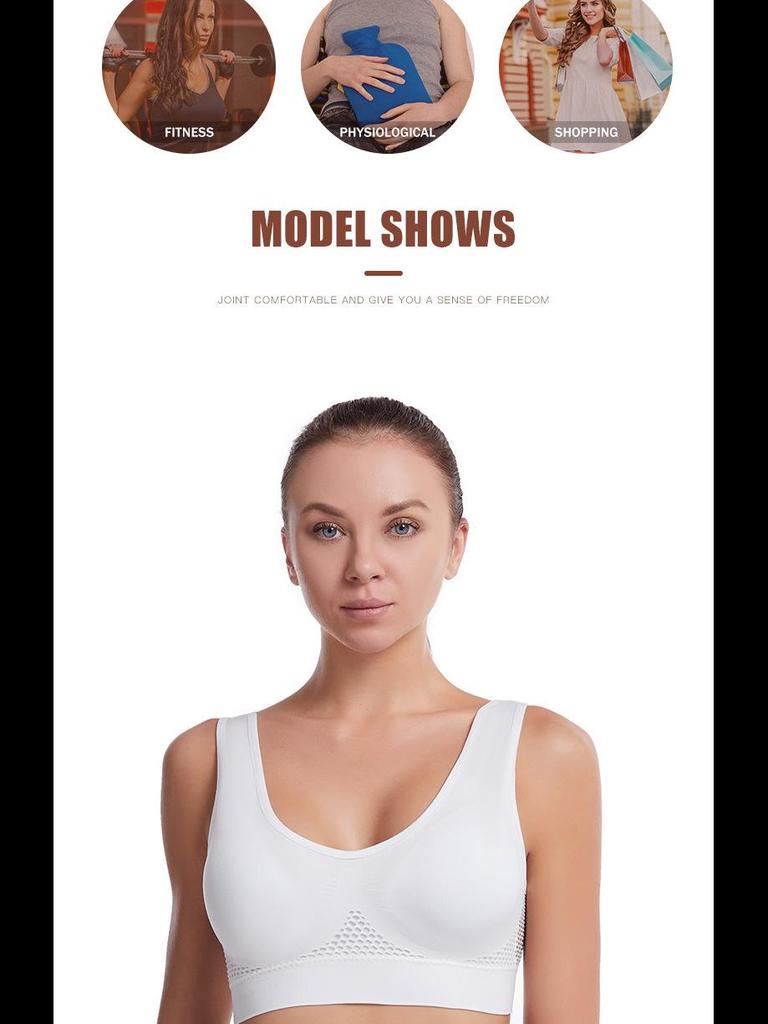 Дышащий спортивный бюстгальтер с полой спиной: Бюстгальтер для йоги Cross-Border без стального кольца