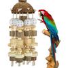 1Pcs Bird Parrot Toy Large Parrot Toy Natural Wooden Blocks Bird Chewing Toy Parrot Cage Bite Toy Suits for Macaws Parrots
