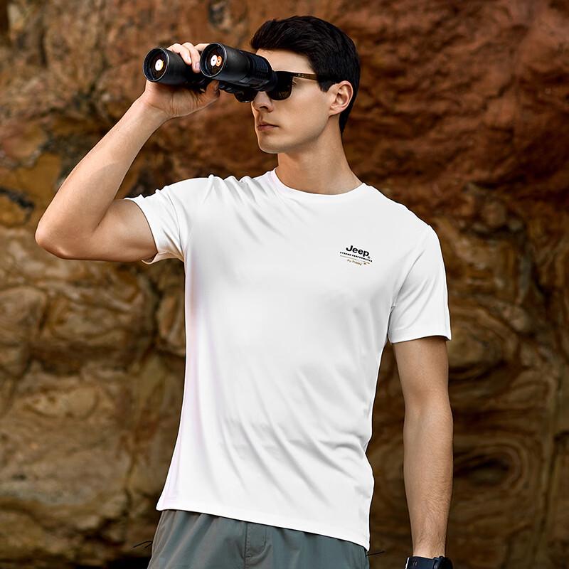 Jeep Men's Round Neck Short-Sleeve Casual T-Shirt P520945010