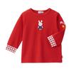 Long Made In Red [MIKI HOUSE] T-shirt, Sleeve, Rabbit, Japan, Girls, Babies, Kids, Children's Clothing, 10-5247-490, 110cm,