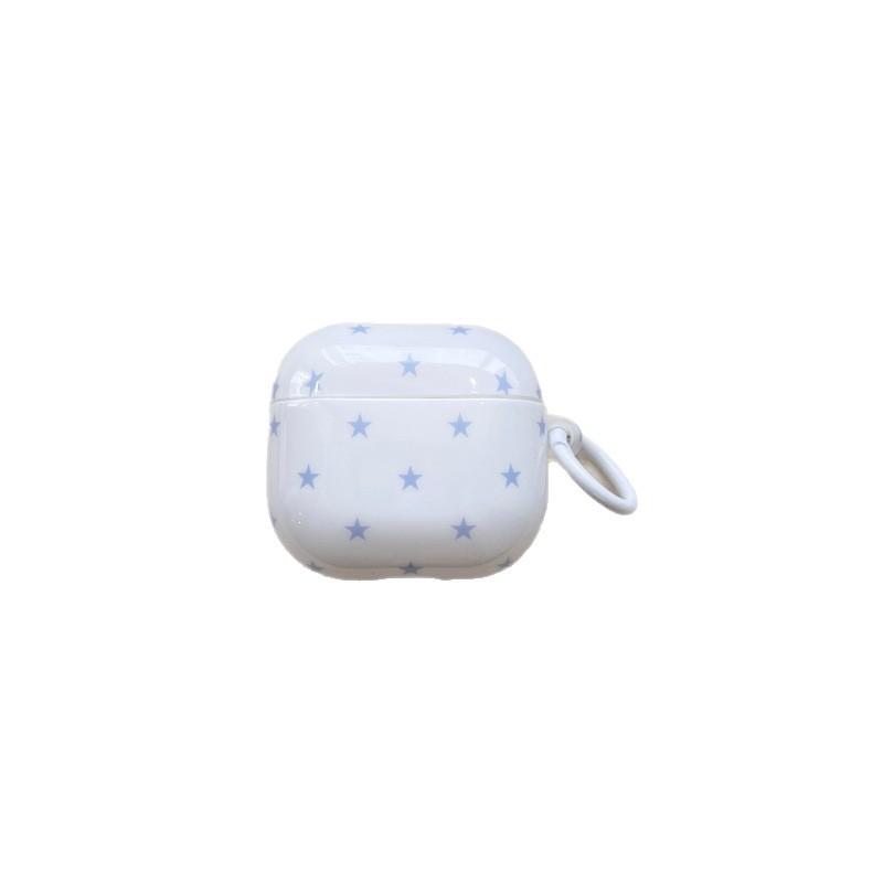 Korean white blue star AirPods 1 generation earphone case for Apple earphones AirPods 1 /Pro