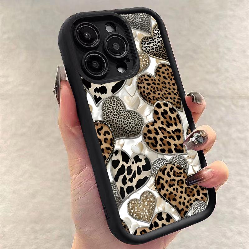 Чехол для телефона с рисунком в виде сердца для iPhone 16 15 14 Pro Max 12 13 11 Pro X XR XS 7 8 16 15 Plus SE 2022 Ударопрочный Матовый Чехол