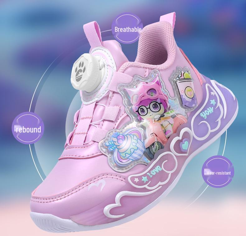 Водонепроницаемые кожаные кроссовки для бега для девочек 2025 года – противоскользящие, с мягкой подошвой, повседневные для детей старшего возраста