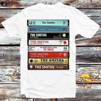 230 г/м2 100% хлопок кассета виниловая обложка альбома The Smiths постер футболка винтажная ретро крутой подарок мужская женская унисекс мультфильм аниме топ футболка B902