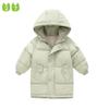 Модный детский пуховик для мальчиков и девочек, утепленное пальто средней длины с хлопковой подкладкой