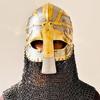 Vandal Medusa Helmet Chainmail Hand Forged Armor Helmet  Viking Chainmail Steel and Brass Helmet  Best Gift