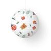Santa Xmas Paper Ball DIY Hanging Lantern New Christmas Paper Lanterns  Happy New Yea