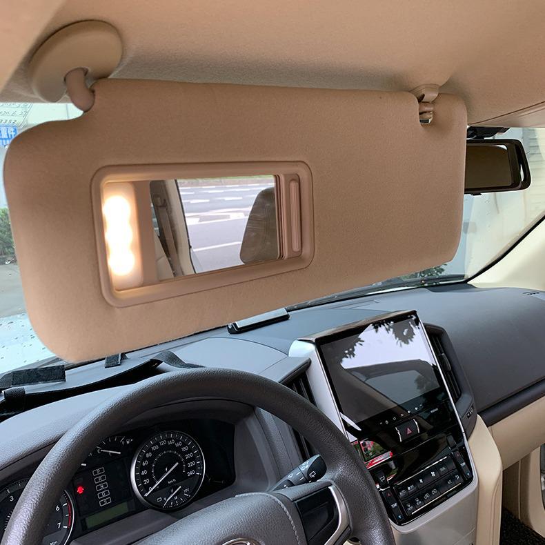 08-21 Land Cruiser Солнцезащитный козырек Солнцезащитный экран Лобовое стекло Зеркало для макияжа с подсветкой