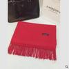 Unisex Korean Cashmere-Feel Long Tassel Scarf - Solid Color, Autumn/Winter Shawl