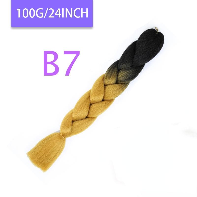 MISQUEEN Yaki Soft Hair Ombre Crochet Braiding Hair Extension For Braid 24 Inch Pink Synthetic Crochet Hair Jumbo Braid Hair