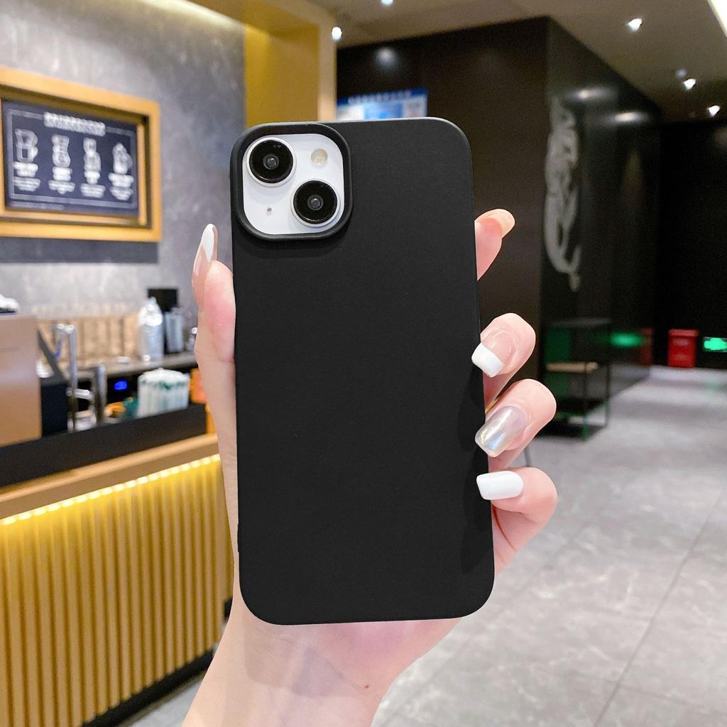 Простой однотонный полупак Матовый чехол Высокого класса Подходит для Iphone15promax Apple 11 Чехол для телефона 14pro 13