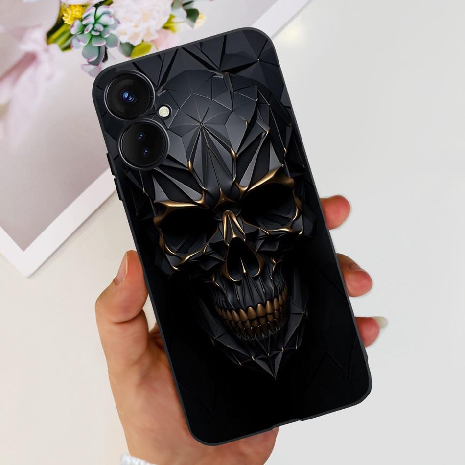 Для Tecno Spark 9 Pro KH7 KH7n Милый Мультяшный Чехол Для Телефона Для Tecno Spark 9Pro Черный Силиконовый Мягкий ТПУ Чехлы
