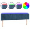 VidaXL LED Headboard Bedroom Furniture Double Bed Accessory Head of Bed Frame Interior Dark Blue 3123306