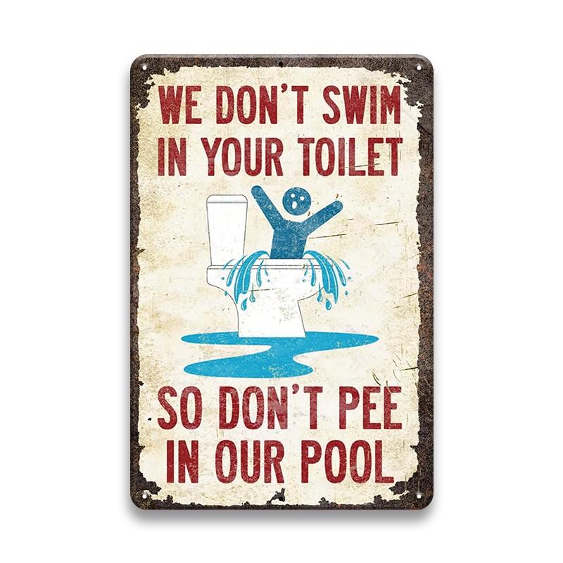 Funny Animal Slogan Metal Plaque Sign Vintage Tin Poster Humor Words Personalized Wall Decoration Farm House Decor Accessories