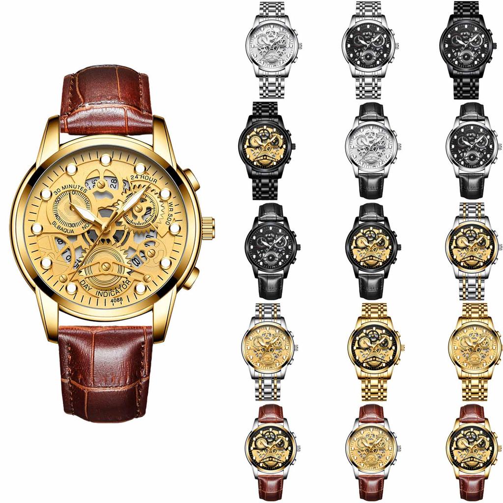 Men's Waterproof Luminous Running Alarm Clock Watch