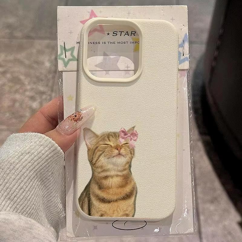 Милый Мультяшный Кот Чехол для Телефона Для iPhone 17 Air 16 15 14 13 12 11 Pro Max 15 14 Plus X XR XS Max Защита Мягкий Чехол