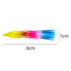 10 Pcs 8Cm Soft Lure Squid Artificial Bait Lures Octopus Tuna Sailfish Baits