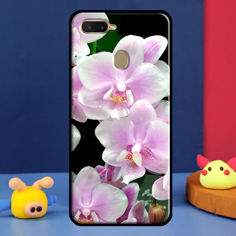 Цветной чехол с цветами орхидеи для Oppo A91 A5 A9 A16 A76 A96 A58 A78 A98 A52 A72 A74 A94 A54 S A57 A77 A15 A17